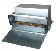 Pluimveevoederautomaat van metaal, met automatische trapontgrendeling, 10-25 kg