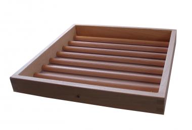 Extra broedladen hout, - gr. 1, 33x34cm (Uitkomstladen: 33x39cm) Broedlade voor 90 kwartel-/patrijseieren