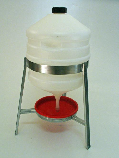 Pluimvee sifondrinker 30 liter, van kunststof 