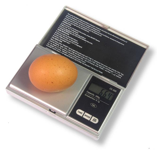 Digitale eierweger, max. 500 g 